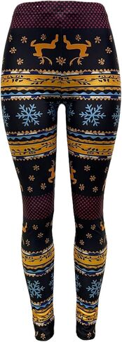 Sister Amy Girl 3D Printed Geometric Figures Ankle Elastic Tights Legging in Saudi Arabia
