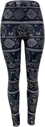 Sister Amy Girl 3D Printed Geometric Figures Ankle Elastic Tights Legging in Saudi Arabia
