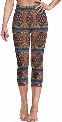 Sister Amy Girl 3D Printed Geometric Figures Ankle Elastic Tights Legging in Saudi Arabia
