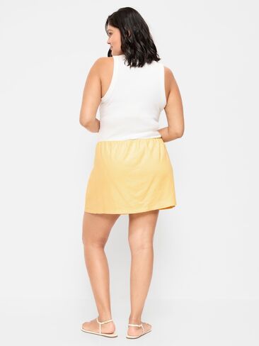 Old Navy Linen-Blend Micro Skort - Sunbeam in Saudi Arabia