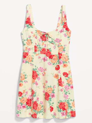 فستان Old Navy Fit & Flare Cami Mini - زهور صفراء in Saudi Arabia