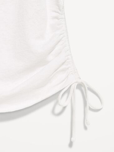 Old Navy Cap-Sleeve Shirred Side Top - Calla Lily in Saudi Arabia