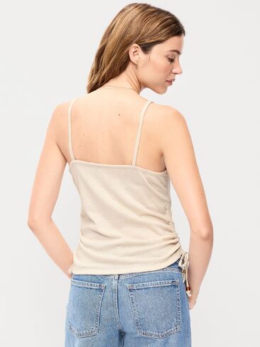 Old Navy Shirred Side Cami Tank Top - Wish Bone in Saudi Arabia