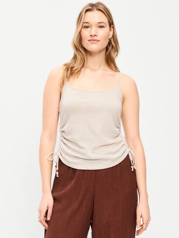 Old Navy Shirred Side Cami Tank Top - Wish Bone in Saudi Arabia