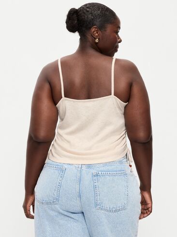 Old Navy Shirred Side Cami Tank Top - Wish Bone in Saudi Arabia