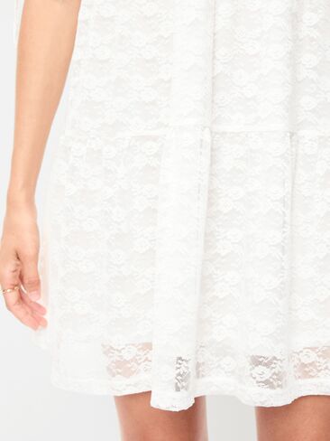 Old Navy Off-The-Shoulder Lace Mini Dress - Sea Salt in Saudi Arabia
