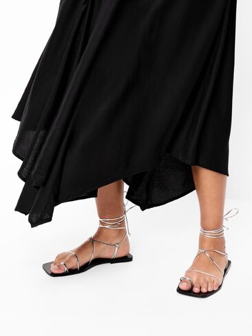 Old Navy Handkerchief Hem Midi Dress - Black Jack in Saudi Arabia