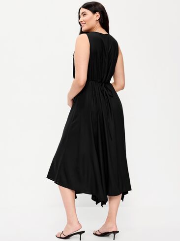 Old Navy Handkerchief Hem Midi Dress - Black Jack in Saudi Arabia