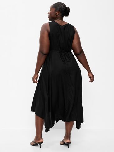 Old Navy Handkerchief Hem Midi Dress - Black Jack in Saudi Arabia