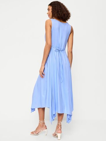 Old Navy Handkerchief Hem Midi Dress - Flax Flower in Saudi Arabia