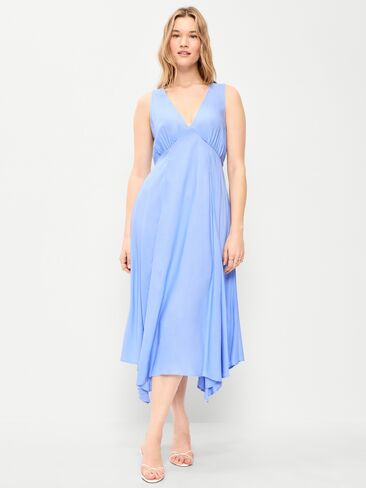 Old Navy Handkerchief Hem Midi Dress - Flax Flower in Saudi Arabia