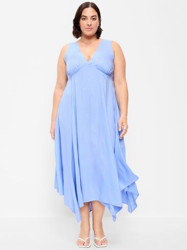 Old Navy Handkerchief Hem Midi Dress - Flax Flower in Saudi Arabia
