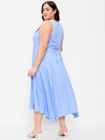 Old Navy Handkerchief Hem Midi Dress - Flax Flower in Saudi Arabia