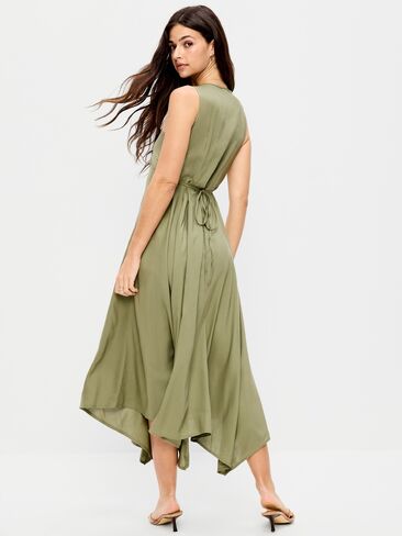 فستان متوسط ​​الطول بحاشية منديل من Old Navy - أرض عارية in Saudi Arabia