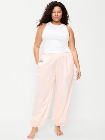 Old Navy Lightweight Pull-On Parachute Pants - Pastel Pink in Saudi Arabia