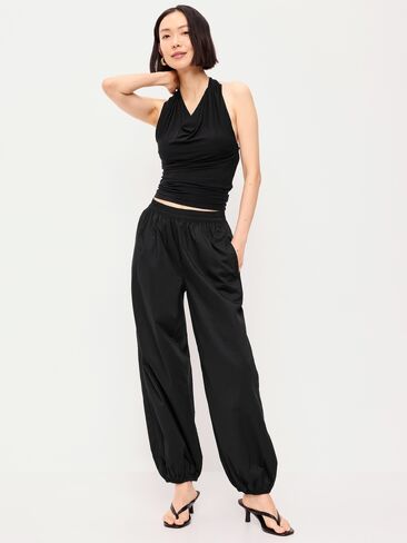 Old Navy Lightweight Pull-On Parachute Pants - Black Jack in Saudi Arabia