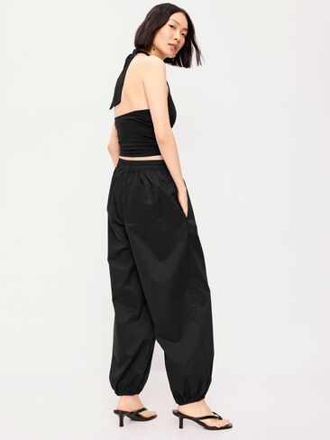 Old Navy Lightweight Pull-On Parachute Pants - Black Jack in Saudi Arabia