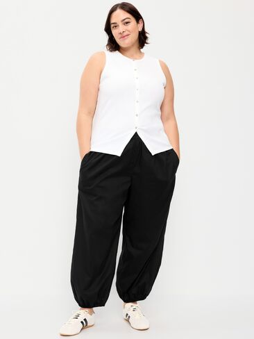 Old Navy Lightweight Pull-On Parachute Pants - Black Jack in Saudi Arabia