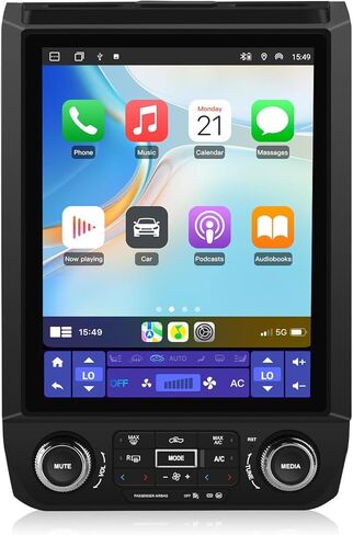 ستيريو راديو السيارة 4 + 64G 12.1 بوصة لسيارة Ford F150 2015-2021 أندرويد 13 لاسلكي CarPlay أندرويد Auto DSP بلوتوث نظام تحديد المواقع والملاحة in Kuwait