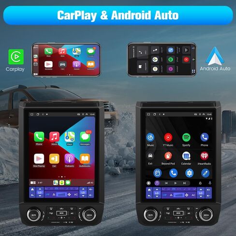 ستيريو راديو السيارة 4 + 64G 12.1 بوصة لسيارة Ford F150 2015-2021 أندرويد 13 لاسلكي CarPlay أندرويد Auto DSP بلوتوث نظام تحديد المواقع والملاحة in Kuwait