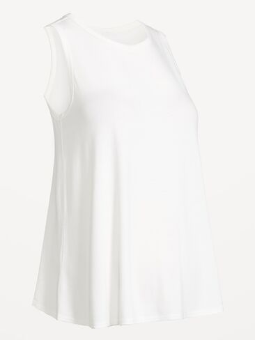 Old Navy Maternity High-Neck Relaxed Tank Top - White Lilies in Saudi Arabia