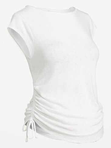 Old Navy Maternity Side-Cinch Jersey Top - White Lilies in Saudi Arabia