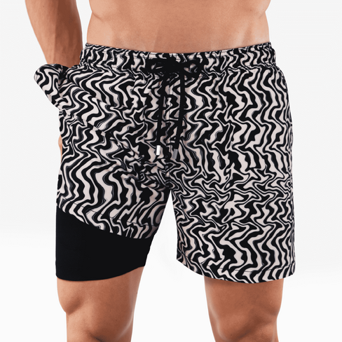 شورت Capelle Miami Closeout بطبعة هجينة in Kuwait