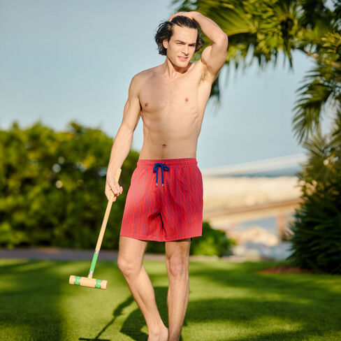 Capelle Miami Linear Drift, Blaze and Harbor Hybrid Short, Compression Lined Swim and Resort Trunk in Kuwait