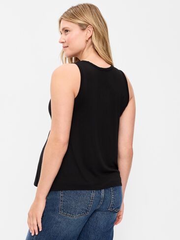 Old Navy Maternity High-Neck Relaxed Tank Top - Black Jack in Saudi Arabia