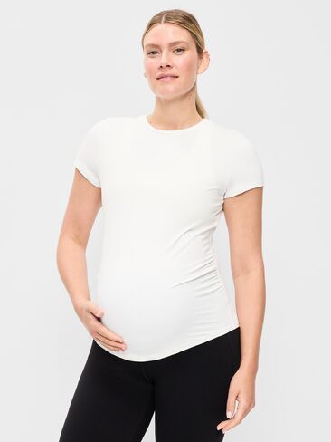 Old Navy Maternity Studioقميص جيرسي ناعم بأكمام قصيرة - ماجنوليا in Kuwait