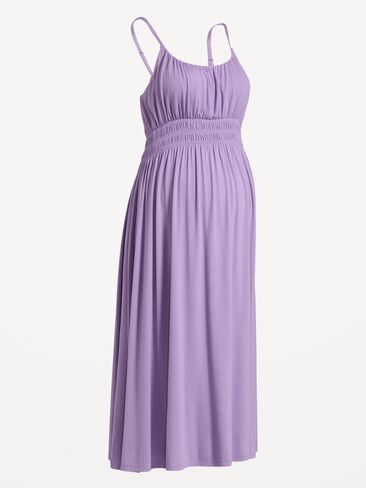Old Navy Maternity Smocked Fit & Flare Dress - Lilac Shadow in Saudi Arabia