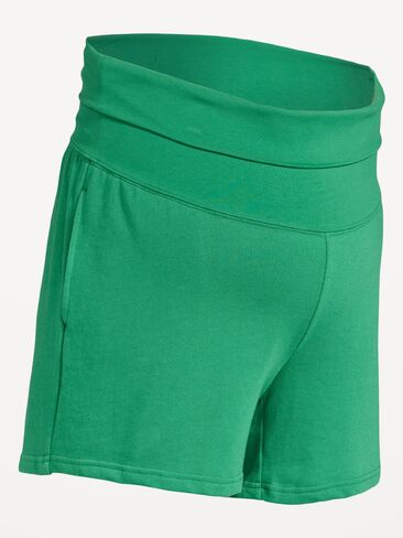 Old Navy Maternity Fleece Pull-On Shorts -- 5-inch inseam - Emerald Pigment in Saudi Arabia