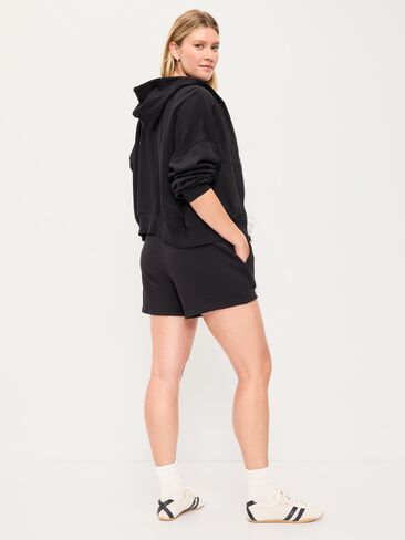 Old Navy Maternity Fleece Pull-On Shorts -- 5-inch inseam - Black Jack in Saudi Arabia