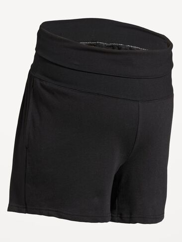 Old Navy Maternity Fleece Pull-On Shorts -- 5-inch inseam - Black Jack in Saudi Arabia