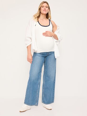 Old Navy Maternity Full-Panel Wow Baggy Jeans - Kiora in Saudi Arabia