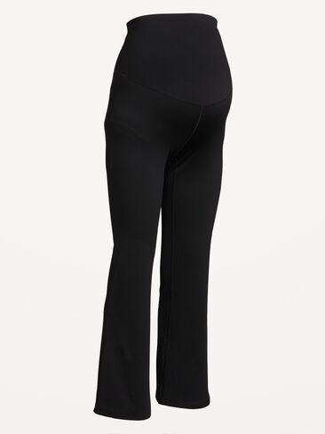 Old Navy Maternity Full-Panel StudioSmooth Flare Leggings - Black Jack in Saudi Arabia