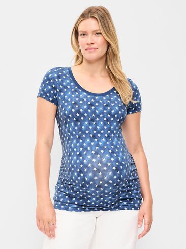 Old Navy Maternity Scoop-Neck T-Shirt - Stars in Saudi Arabia