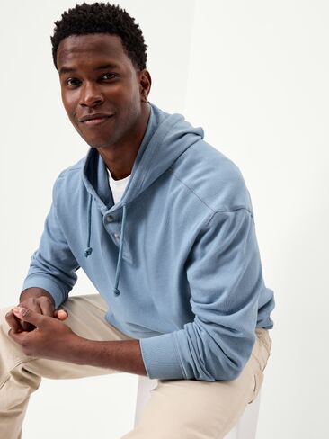 Old Navy French Terry Pullover Hoodie - Abyss Blue in Saudi Arabia