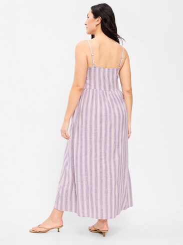 Old Navy Sleeveless Beaded Boho Maxi Dress - Purple Stripe in Saudi Arabia