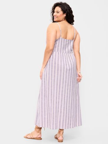 Old Navy Sleeveless Beaded Boho Maxi Dress - Purple Stripe in Saudi Arabia