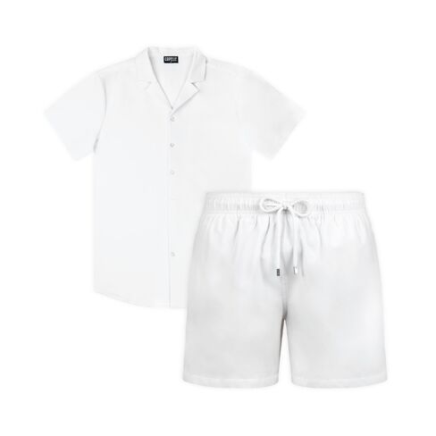 Capelle Miami Arctic White - Men's Matching Resort Set in Kuwait