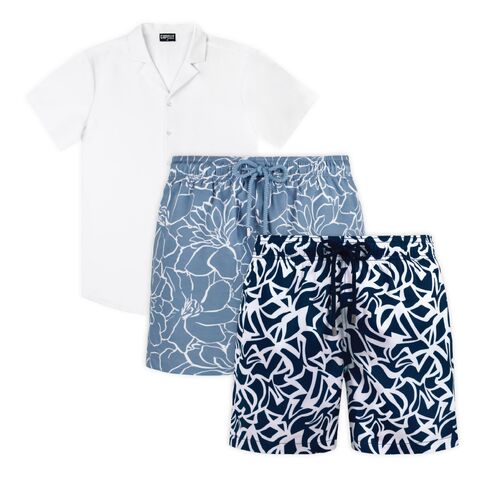 Capelle Miami Blooming Freedom - Men's Resort Set | 2 Shorts + Shirt in Kuwait