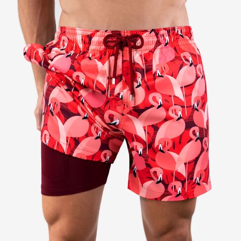 Capelle Miami Flamingo Frost - Men's Matching Resort Set in Kuwait