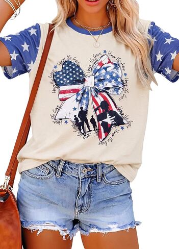 250th Anniversary American Shirts for Women Vintage 1776-2026 USA Flag T Shirts 4th of July Patriotic Tee Tops in Saudi Arabia