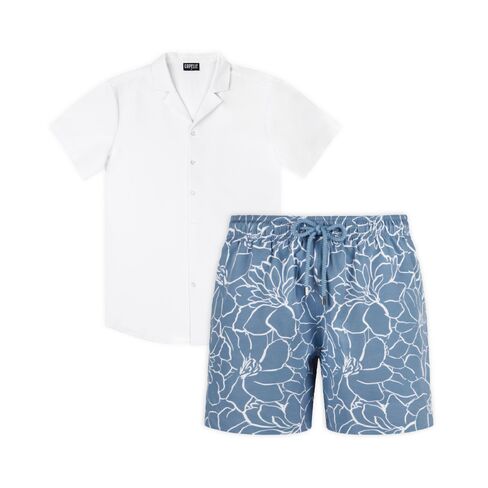 Capelle Miami Morning Bloom - Men's Matching Resort Set in Kuwait