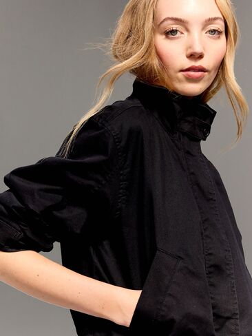 Old Navy Old Navy x Christopher John Rogers Mock-Neck Bomber Jacket - Washed Black in Saudi Arabia