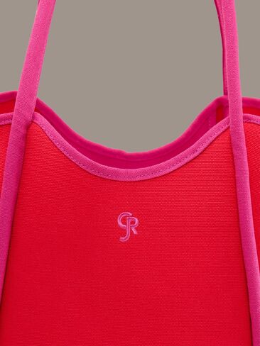 Old Navy Old Navy x Christopher John Rogers Large Canvas Tote Bag - Red Aloud in Saudi Arabia