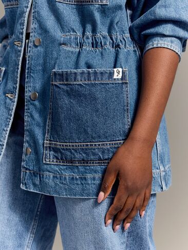 سترة Old Navy Old Navy x كريستوفر جون روجرز Chore Utility Jean - غسيل متوسط in Saudi Arabia
