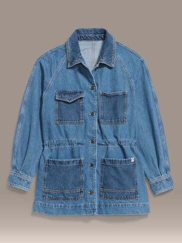 سترة Old Navy Old Navy x كريستوفر جون روجرز Chore Utility Jean - غسيل متوسط in Saudi Arabia