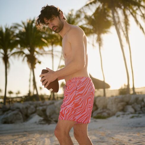 سروال سباحة متطابق للأب والابن من Capelle Miami - دوامة استوائية - مرجاني وأوركيد in Kuwait